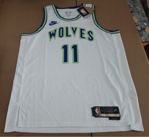 NBA 11 REID Timberwolves 2023-24 Classic Maillot blanc imprimé